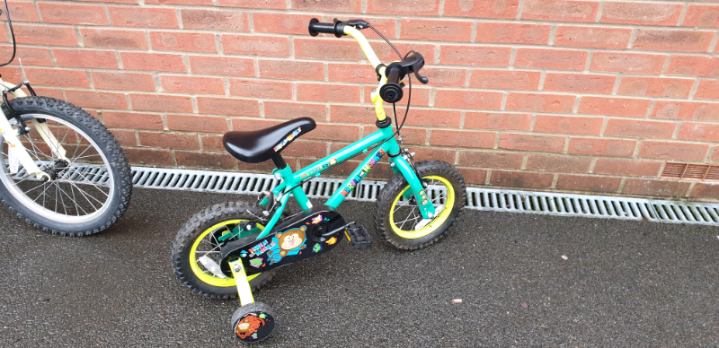 boys bike with stabilizers